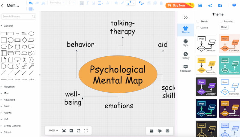 Mindonmap Add Theme For Mental Map
