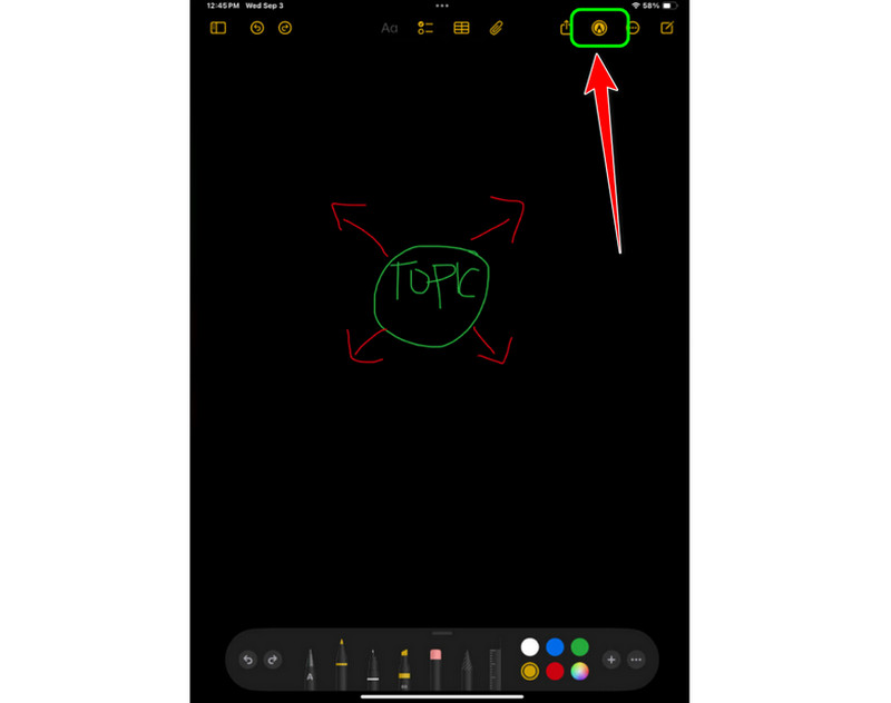 Pen Feature Apple Notes App