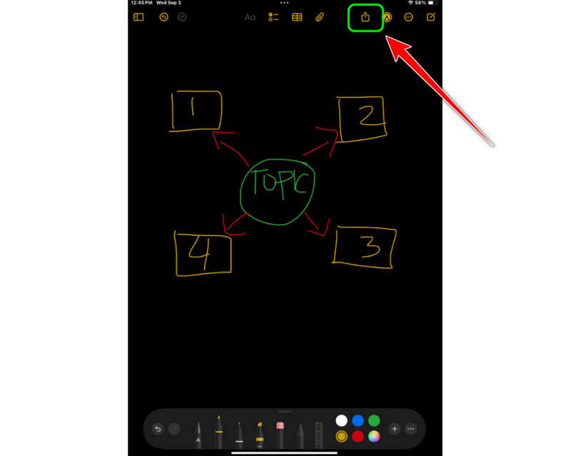 Save Symbol Apple Notes App