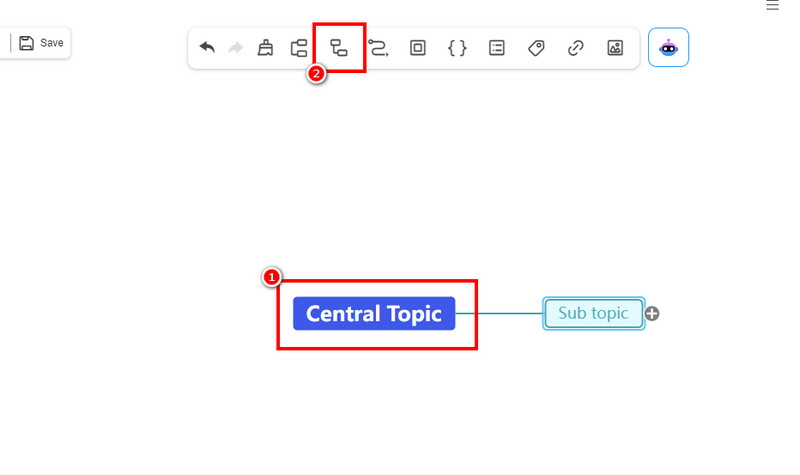 創建程式設計心智圖 Mindonmap