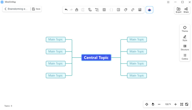 Brainstorming Tool Mindonmap