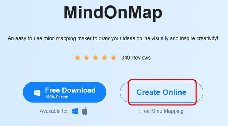 ઑનલાઇન Mindonmap બનાવો