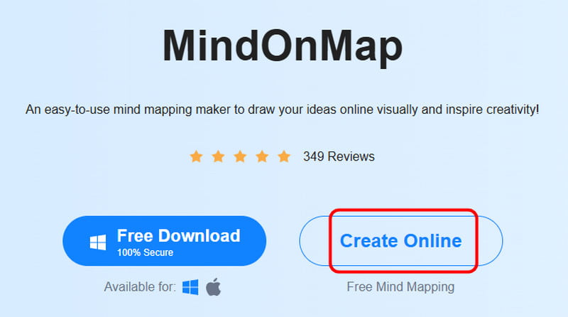 ઑનલાઇન Mindonmap બનાવો
