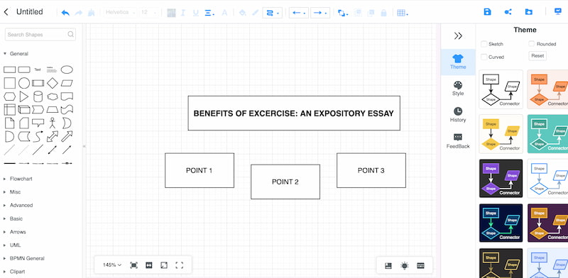 கட்டுரைக்கான மைண்டான்மேப் வடிவங்கள்