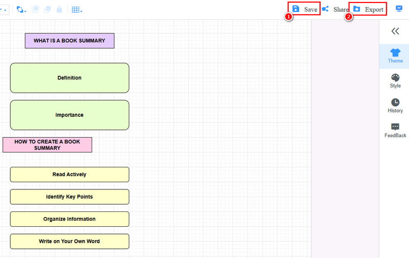 ஒழுங்கமைக்கப்பட்ட தகவல்களை ஏற்றுமதி செய்யுங்கள் மைண்டன்மேப்