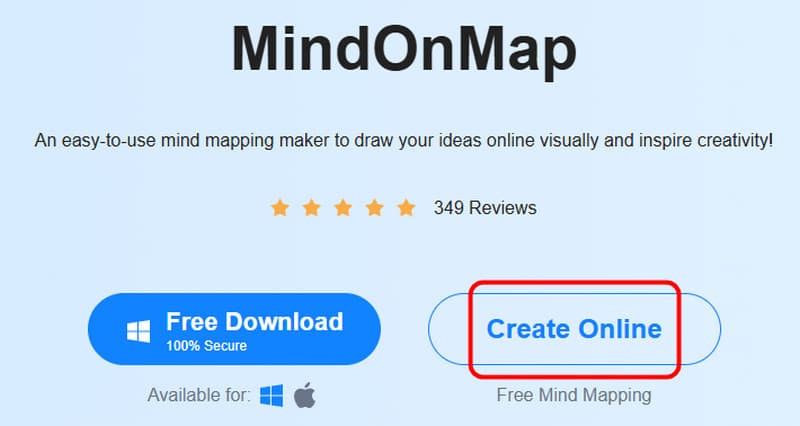 ઑનલાઇન Mindonmap બનાવો