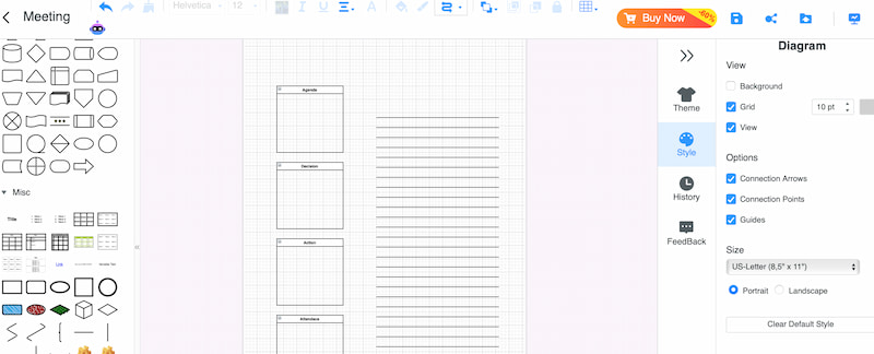 Mindonmap 為會議記錄新增形狀