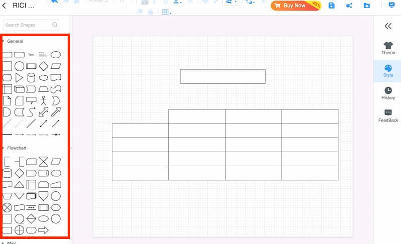 Mindonmap Add Shapes