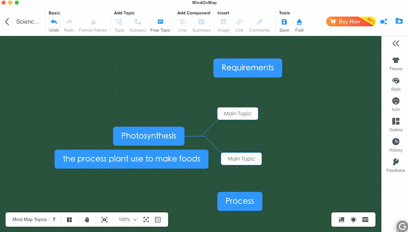 Додати карту науки на Mindonmap