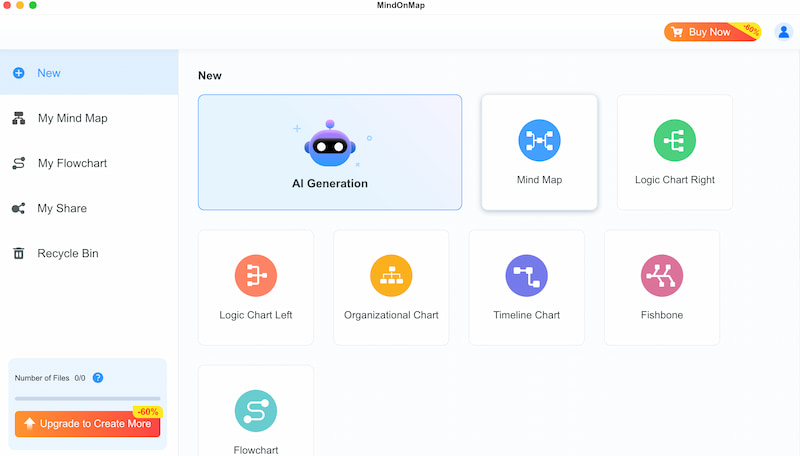 Створіть наукову карту Mindonmap