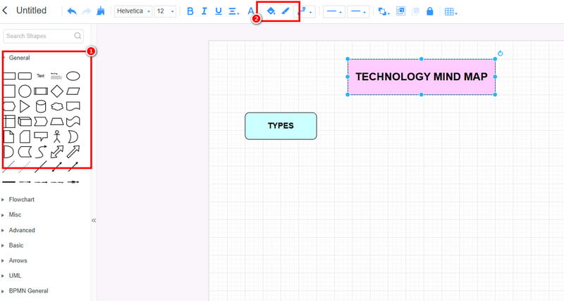 Luo teknologiakartta Mindonmap