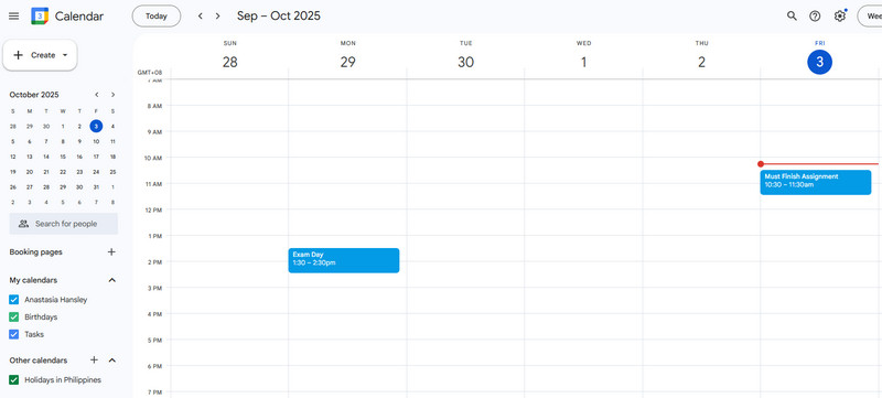 Google Kalender Zeitmanagement-App