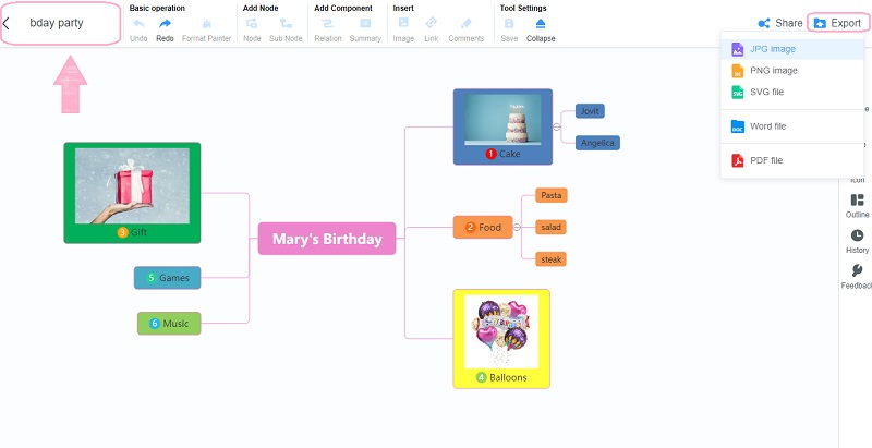 Mind Map Save File