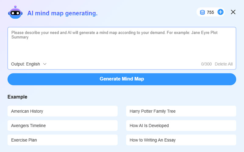 Input Mind Map Prompt