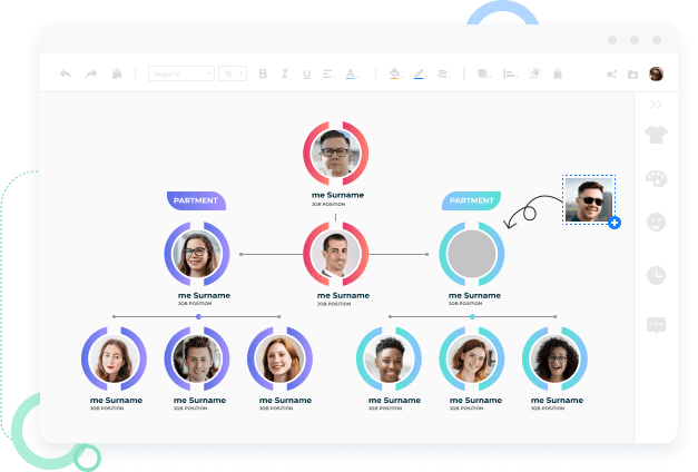 Sisestage pildid diagrammidesse