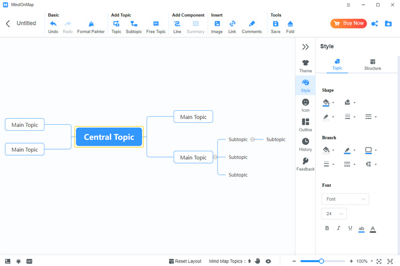 Machen Sie Mind Map Mac