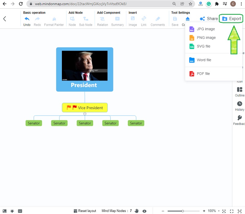 Gratis MindMap-uitvoer