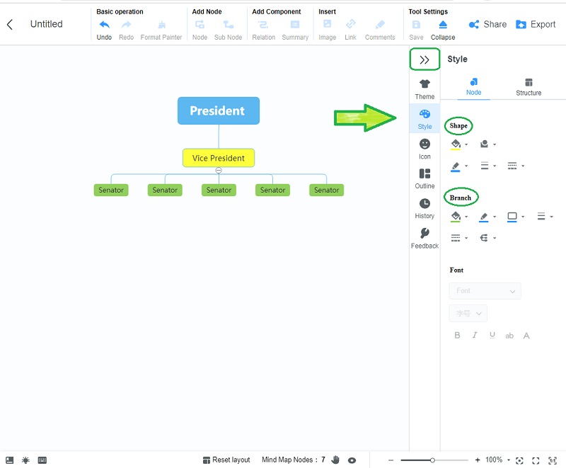 Bóng râm MindMap miễn phí