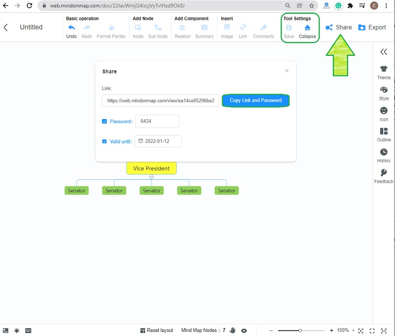 مشاركة MindMap مجانية