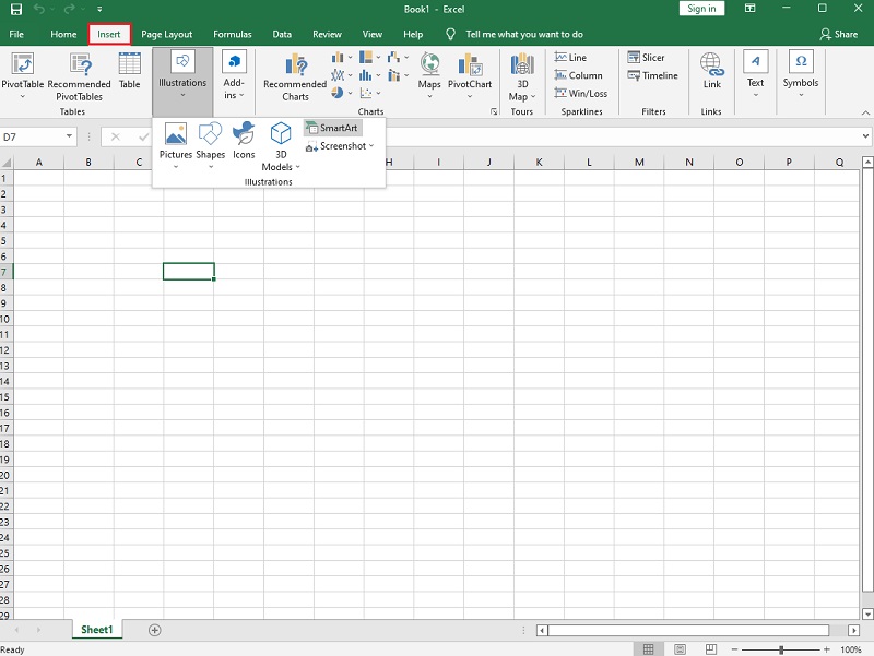 Thêm sở thích Excel
