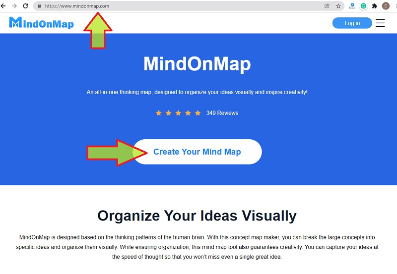 Affinitásdiagram MindOnMap létrehozása