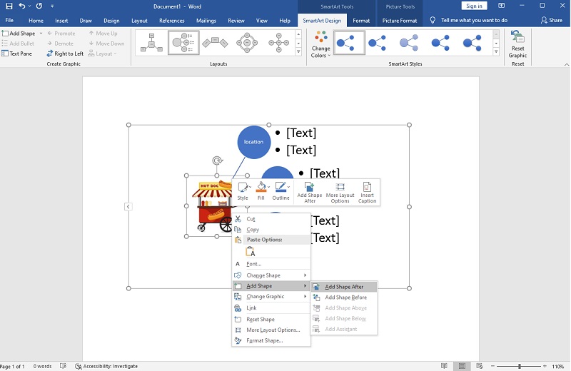 Diagram afinity Word Add