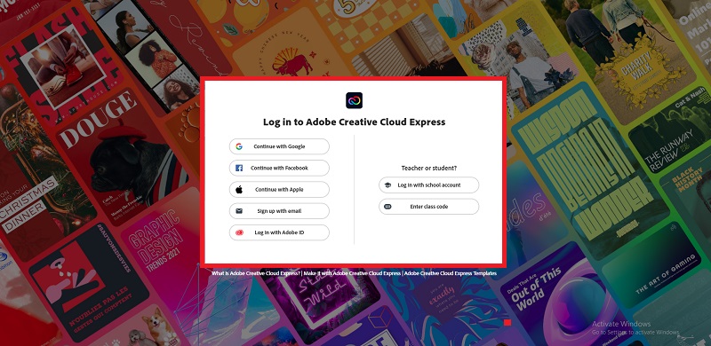 Концептуальна карта Adobe Реєстрація