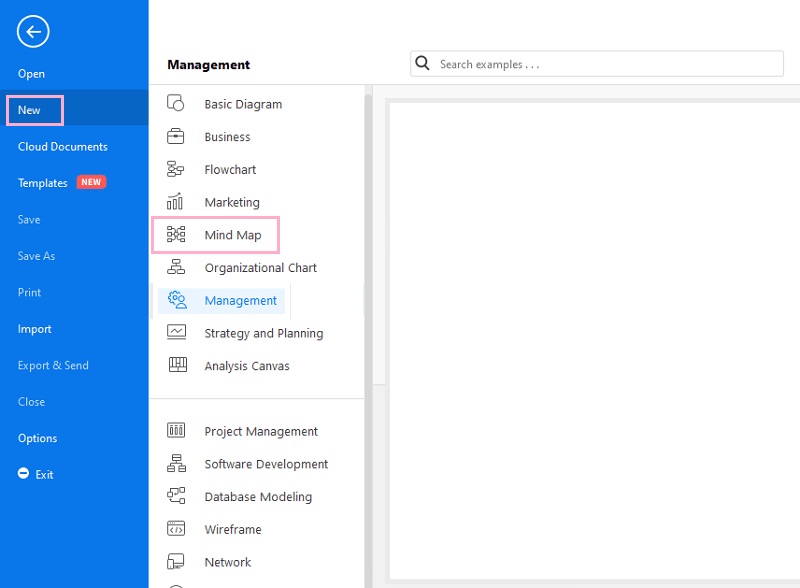 Crea un mapa mental en Visio Novo