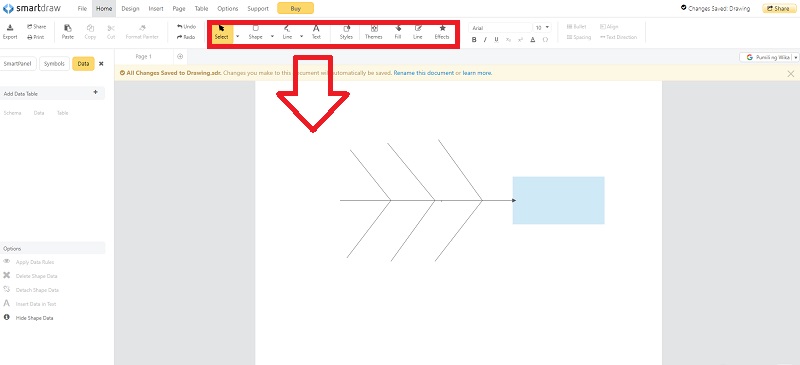 Diagrama de espina de pescado Fabricación de SmartDraw