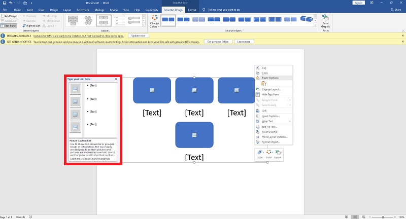 Flowchart Maker သည် စာသားထည့်ပါ။