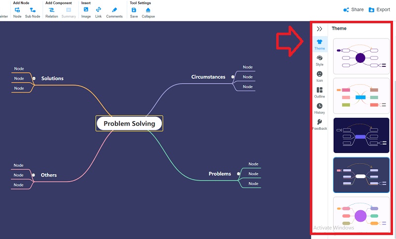 Mind On Map Nümunə Mövzu