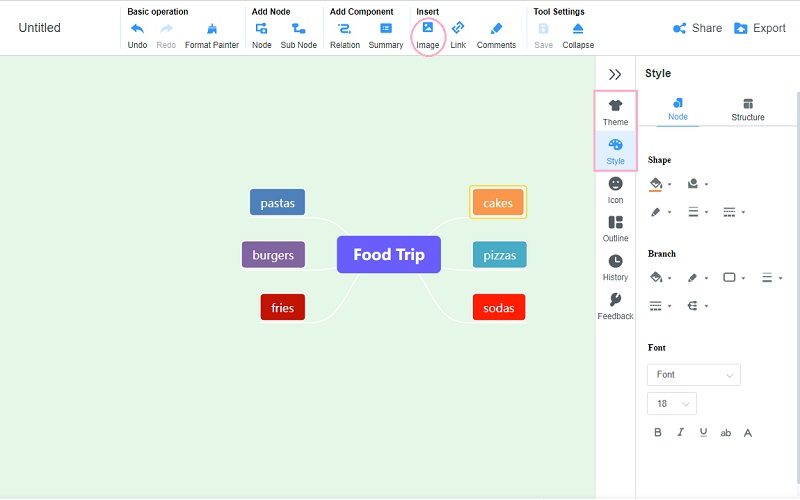 Mind Map Sample Add