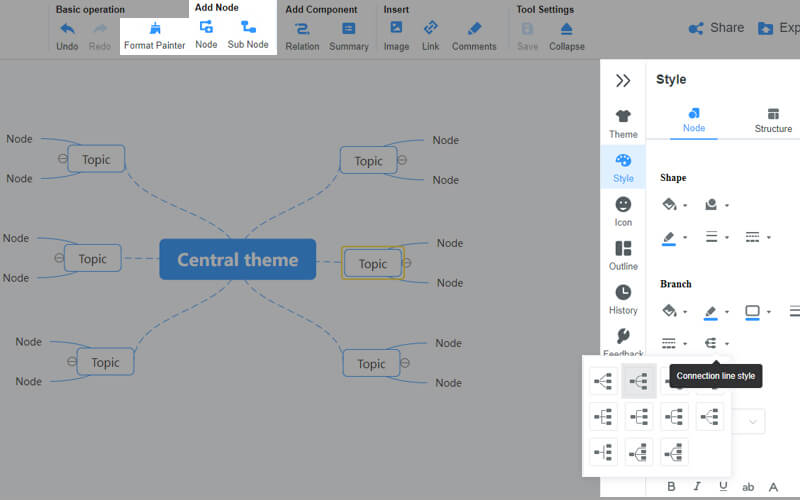 Mind On Map Картаны өңдеу