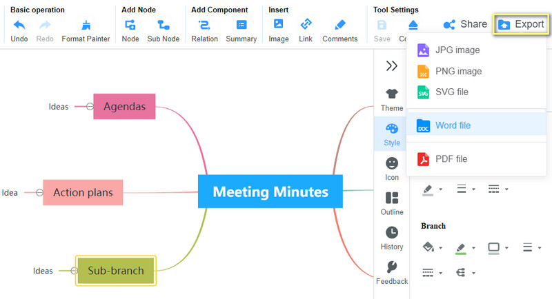 Mind On Map Save Output