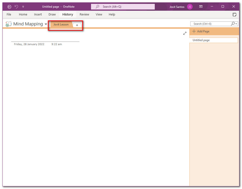 OneNote Een nieuwe maken