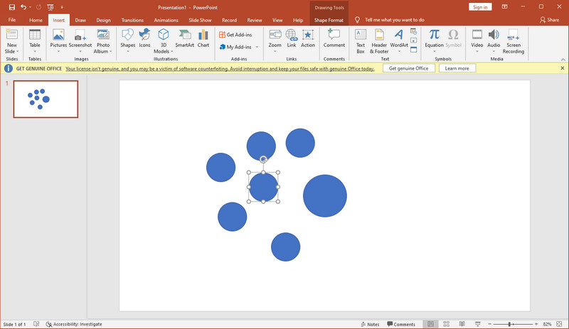 PowerPoint 輸入形狀