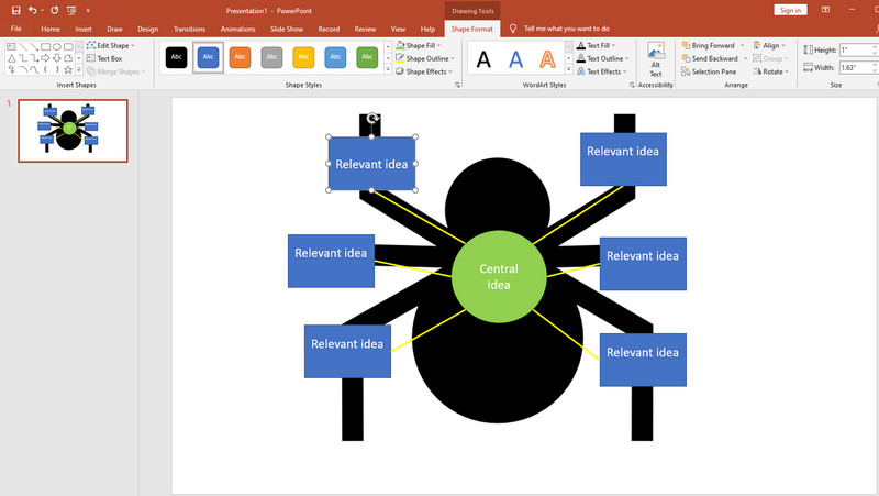 PPT Spider Diagram