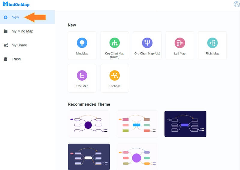 Аргумент MindOnMap Шинэ