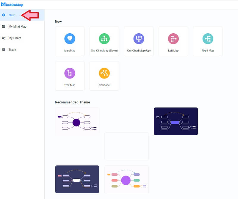 Աուդիտի դիագրամ MindOnMap Նոր