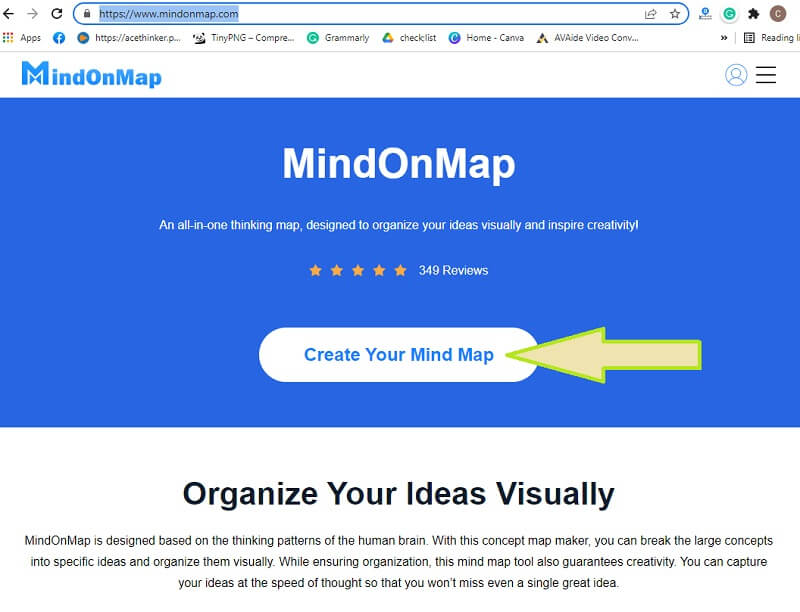 Причина Следствие MindOnMap VIsit