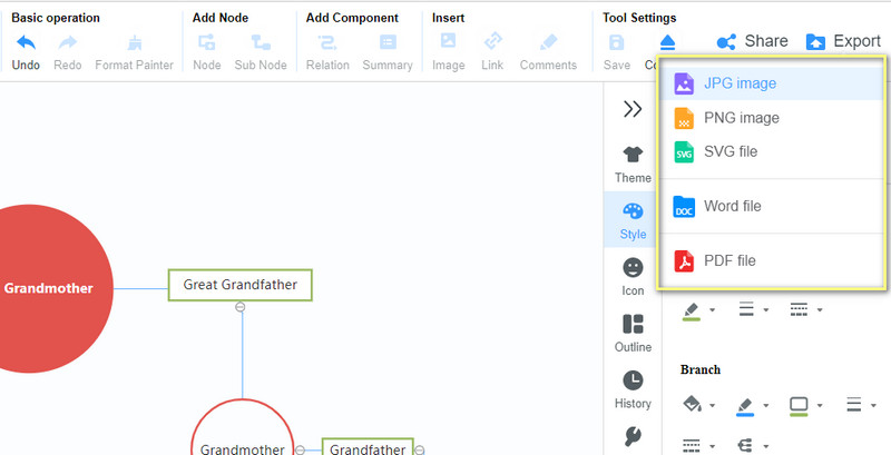 Export Genogram