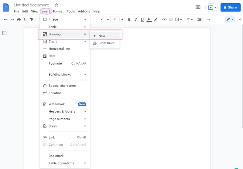 Konceptfil för Google Dokument