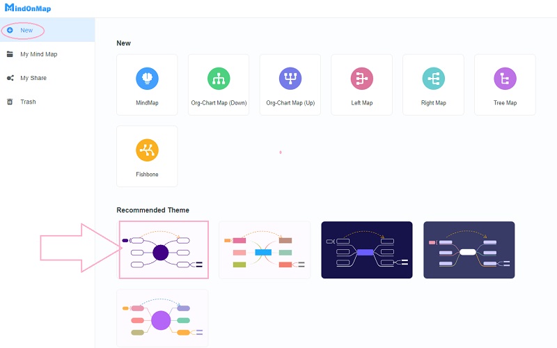 Harta mentală conceptuală Google Docs Nou