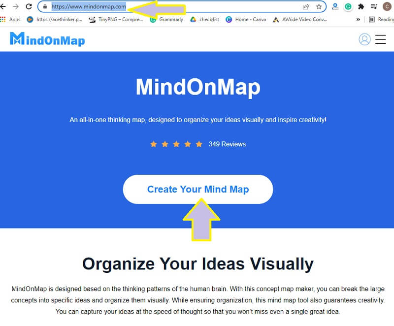 Make Mind Map in Photoshop MindOnMap Login