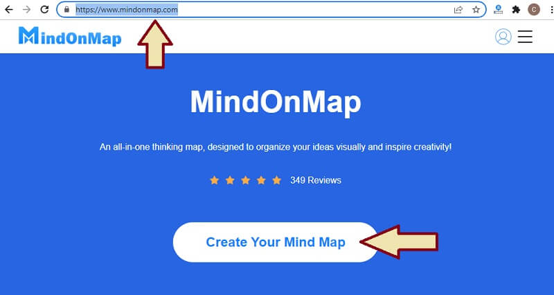 思維導圖演示 MindOnMap 登錄