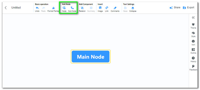 MidnOnMap නෝඩ් එකතු කරන්න