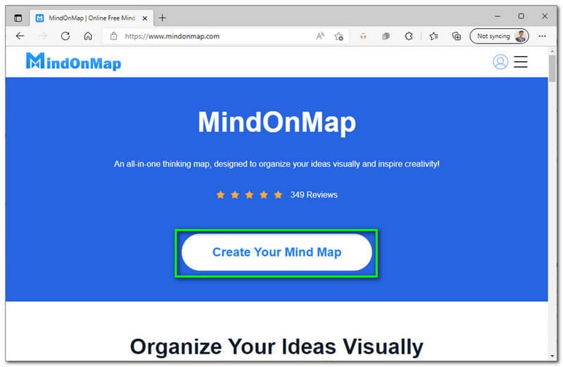 MindOnMap Skapa din tankekarta