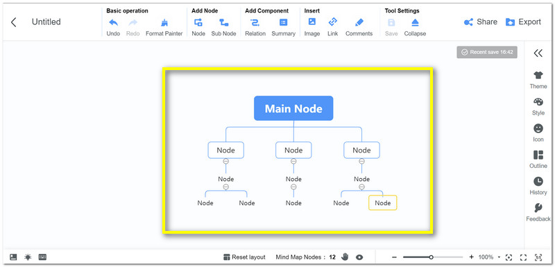 MindOnMap แผนที่ลาว