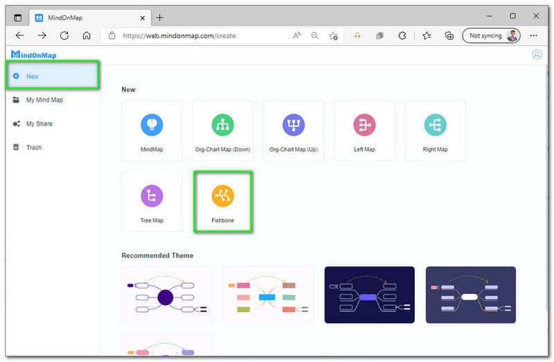 MindOnMap Yeni Fishbone