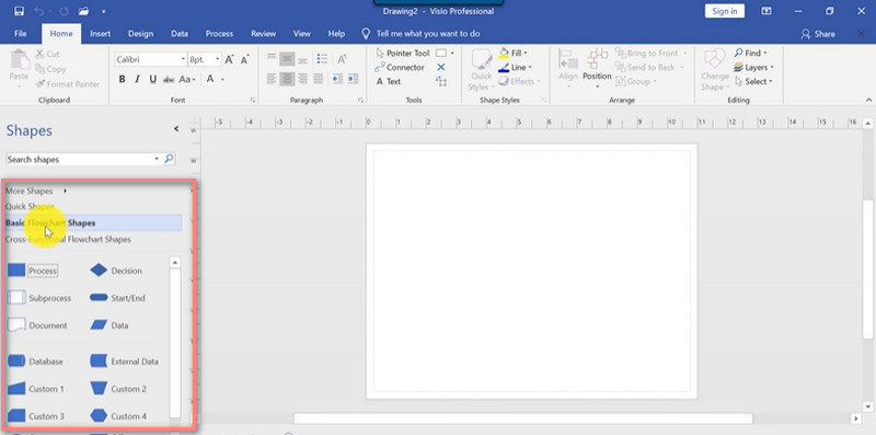 Visio Add Shapes